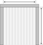 PVC Aizkaru izmeri